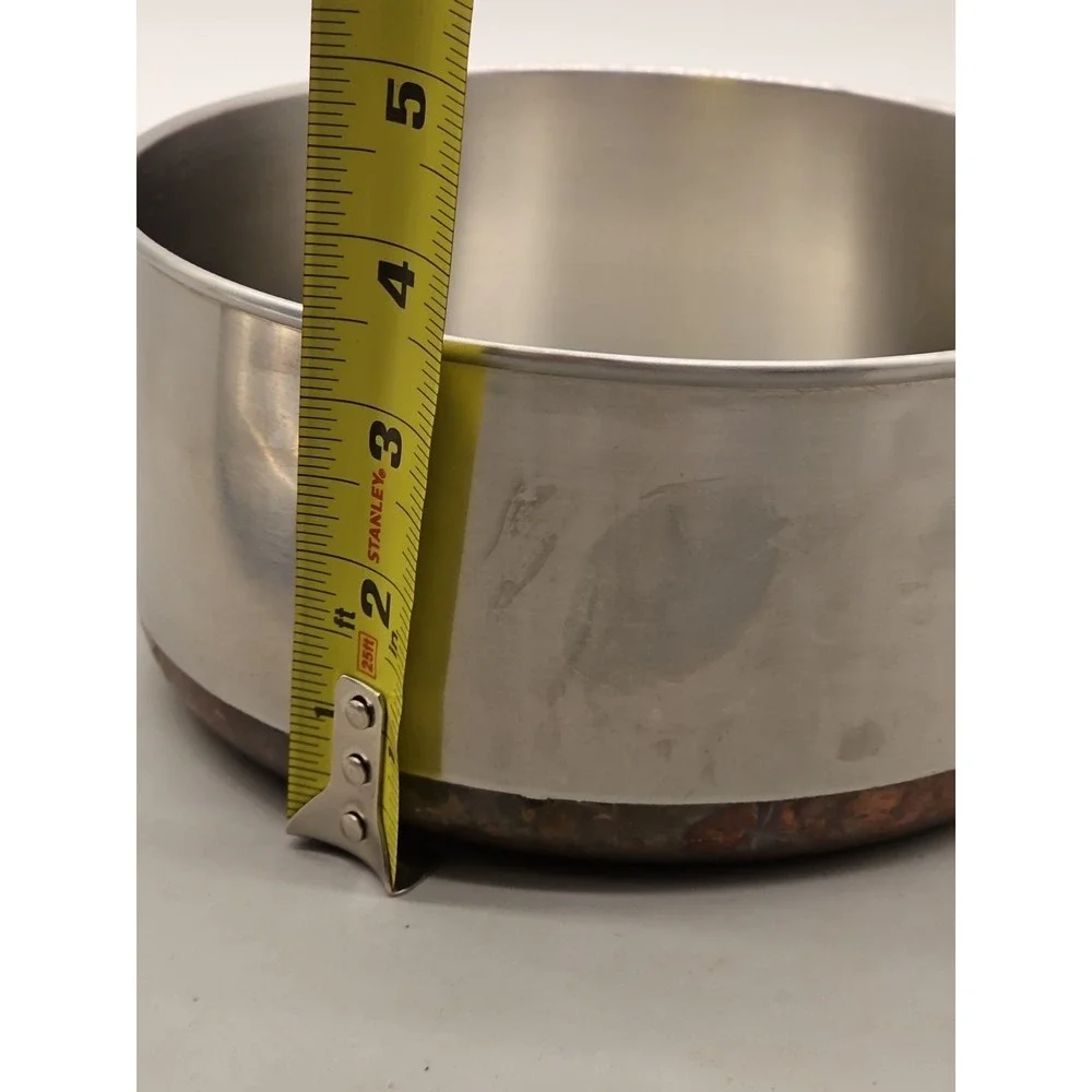 Revere Ware 1 1/2 (1.5) Quart Saucepan Pot  Copper Bottom EUC
